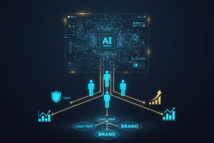 Performance marketing gains and citation share metrics in AI traffic